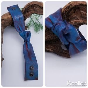 Single Knot Genuine Leather Cuff